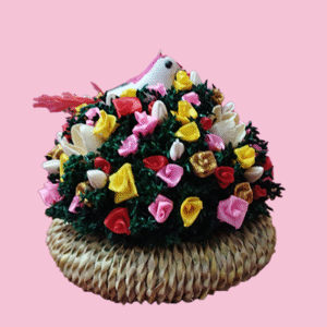 Charming Floral Bird Nest Centrepiece