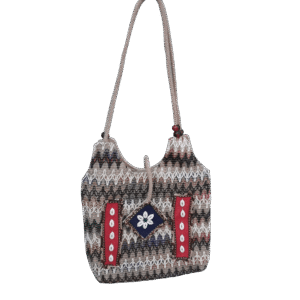 Mini Crossbody Pouch with Woven Artistry